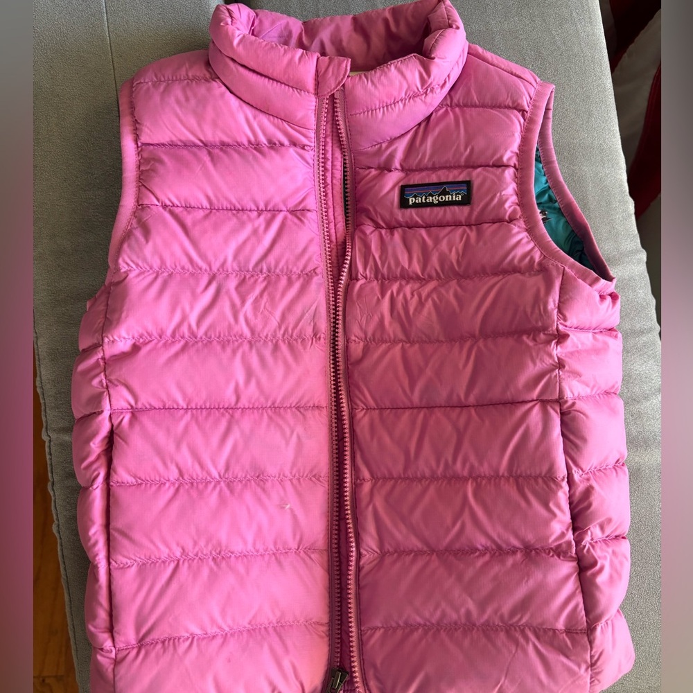 Patagonia Kids Pink Puffer Vest